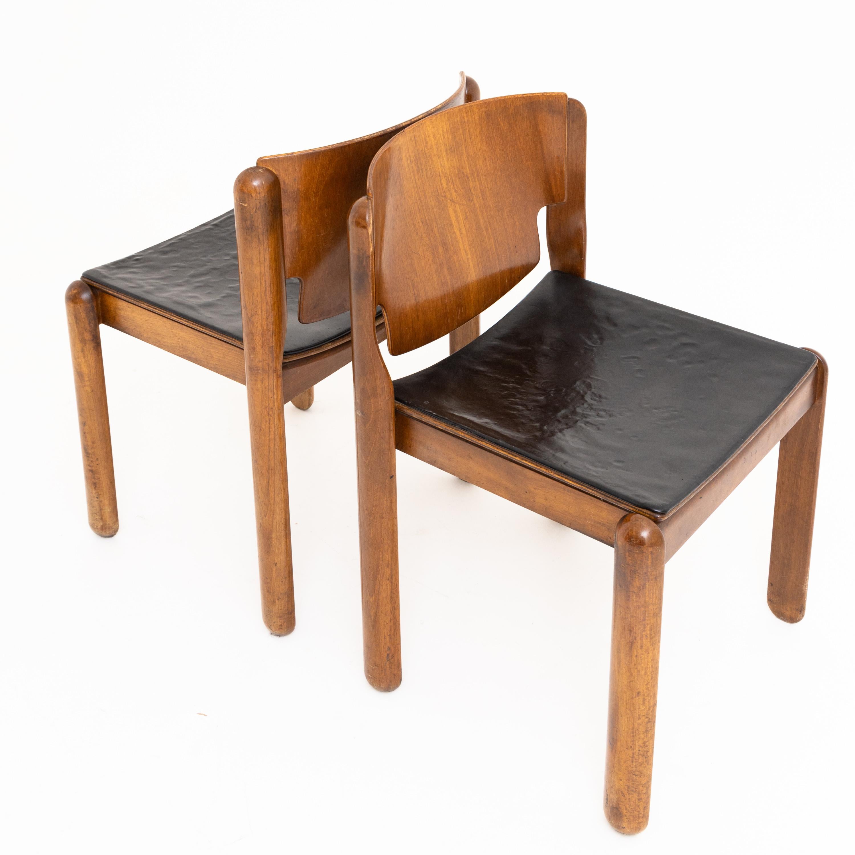 Vico Magistretti Chairs, Model 122, Cassina, Italy, 1960s In Good Condition In Greding, DE