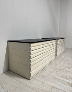 Vico Magistretti, Pair of chest of drawers mod. Sammarcanda, prod. Poggi, 1969