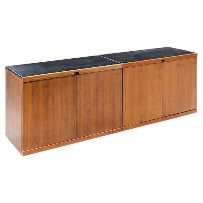 Vico Magistretti, Pair of sideboards mod. MB55, prod. Poggi, 1960s