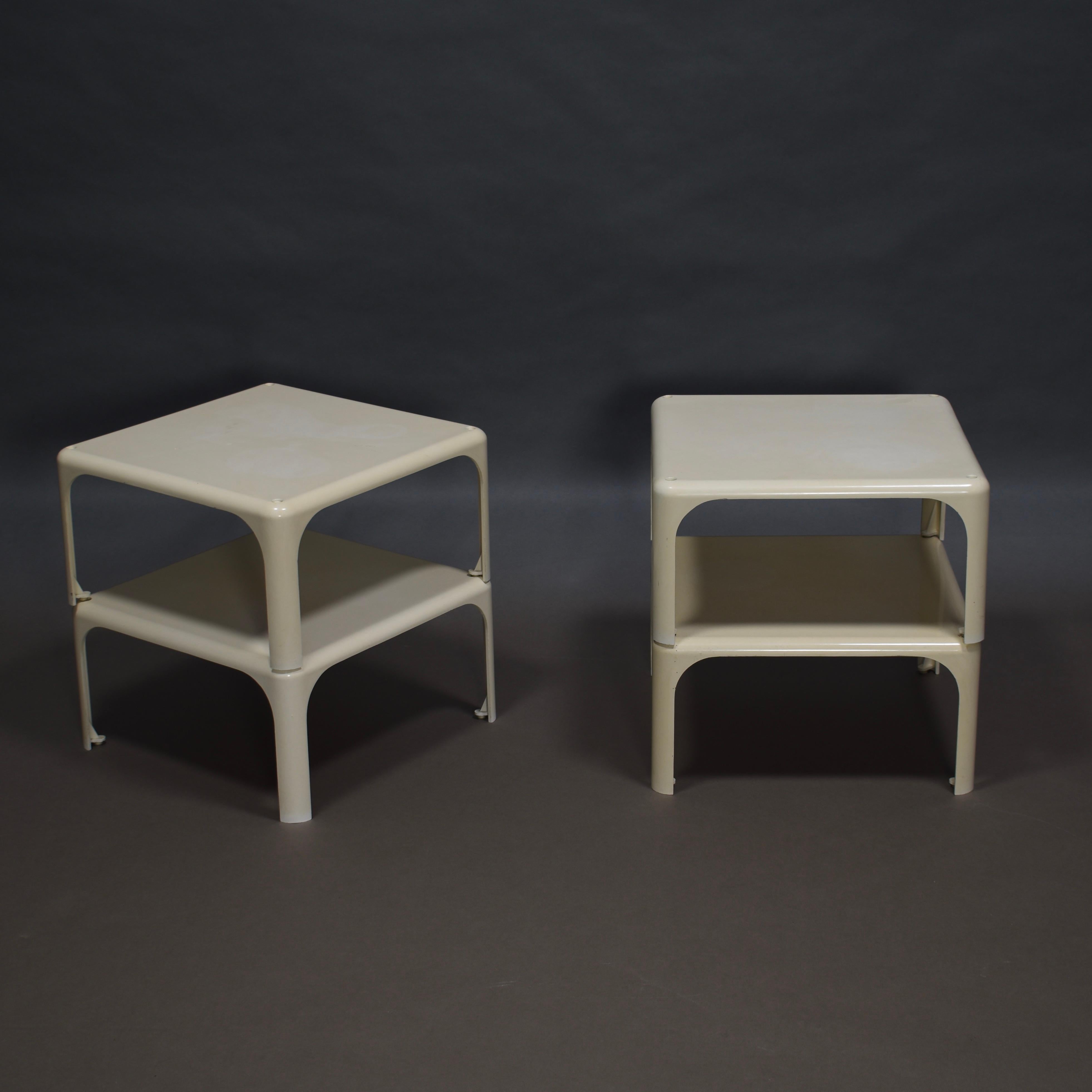 Mid-20th Century Vico Magistretti 'Demetrio' Stackable Side Tables for Artemide, Italy, 1964