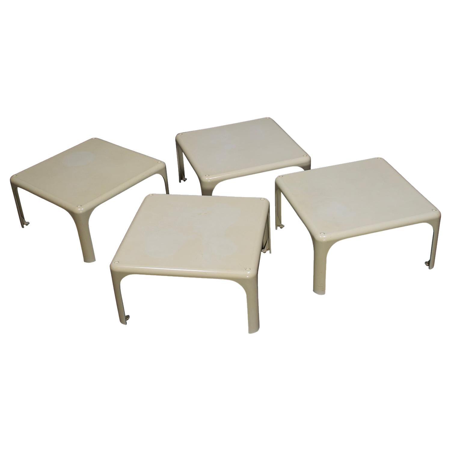 1964, Vico Magistretti for Artemide, Apple Green Demetrio 45 Stackable ...