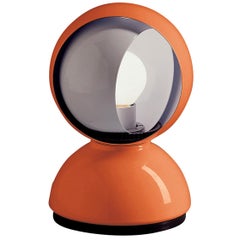Vico Magistretti Eclisse Table Lamp in Orange for Artemide