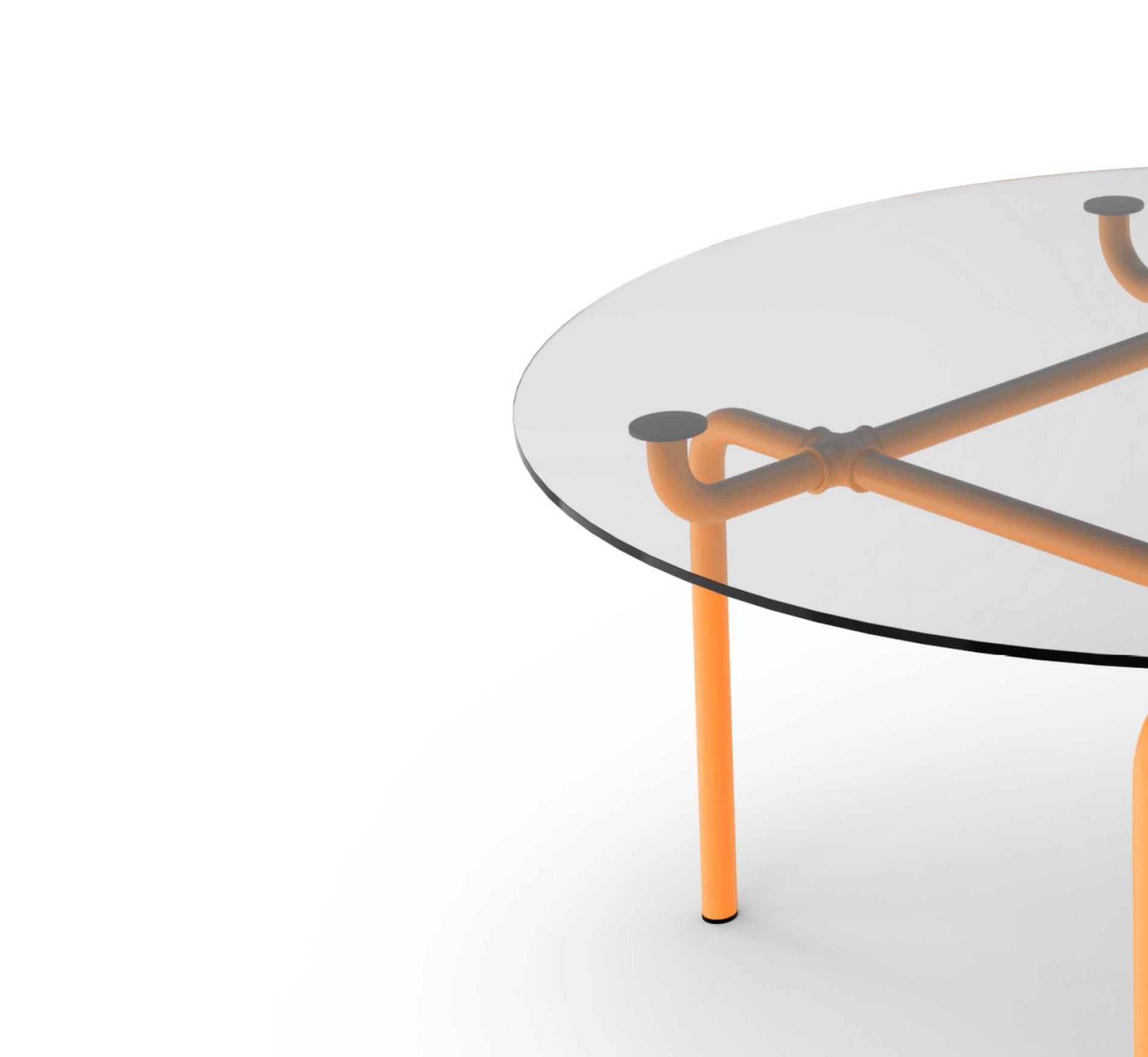 Glass Vico Magistretti Edison Table For Cassina For Sale