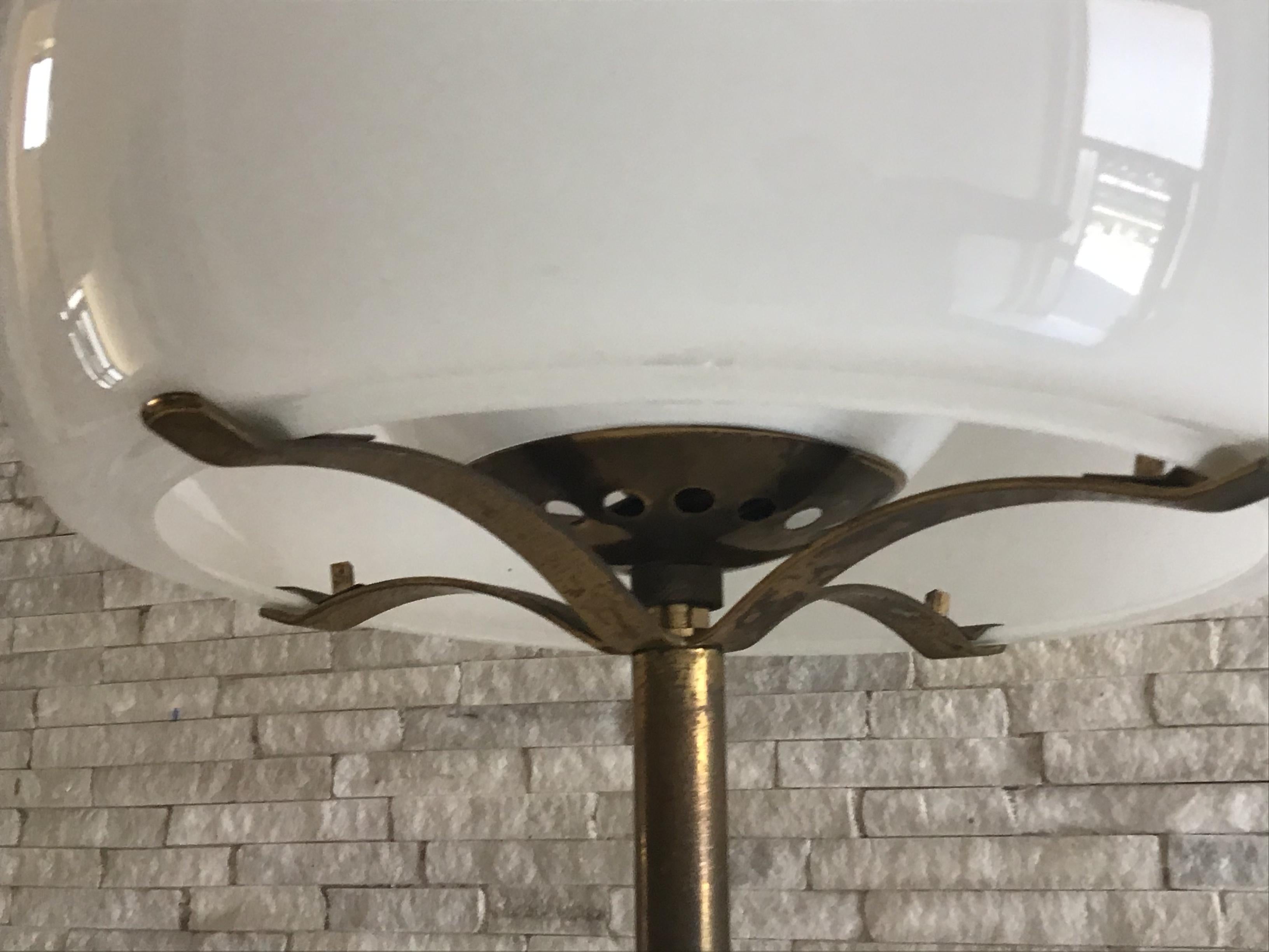Vico Magistretti #Floor Lamp Brass Glass, 1960, Italy For Sale 4