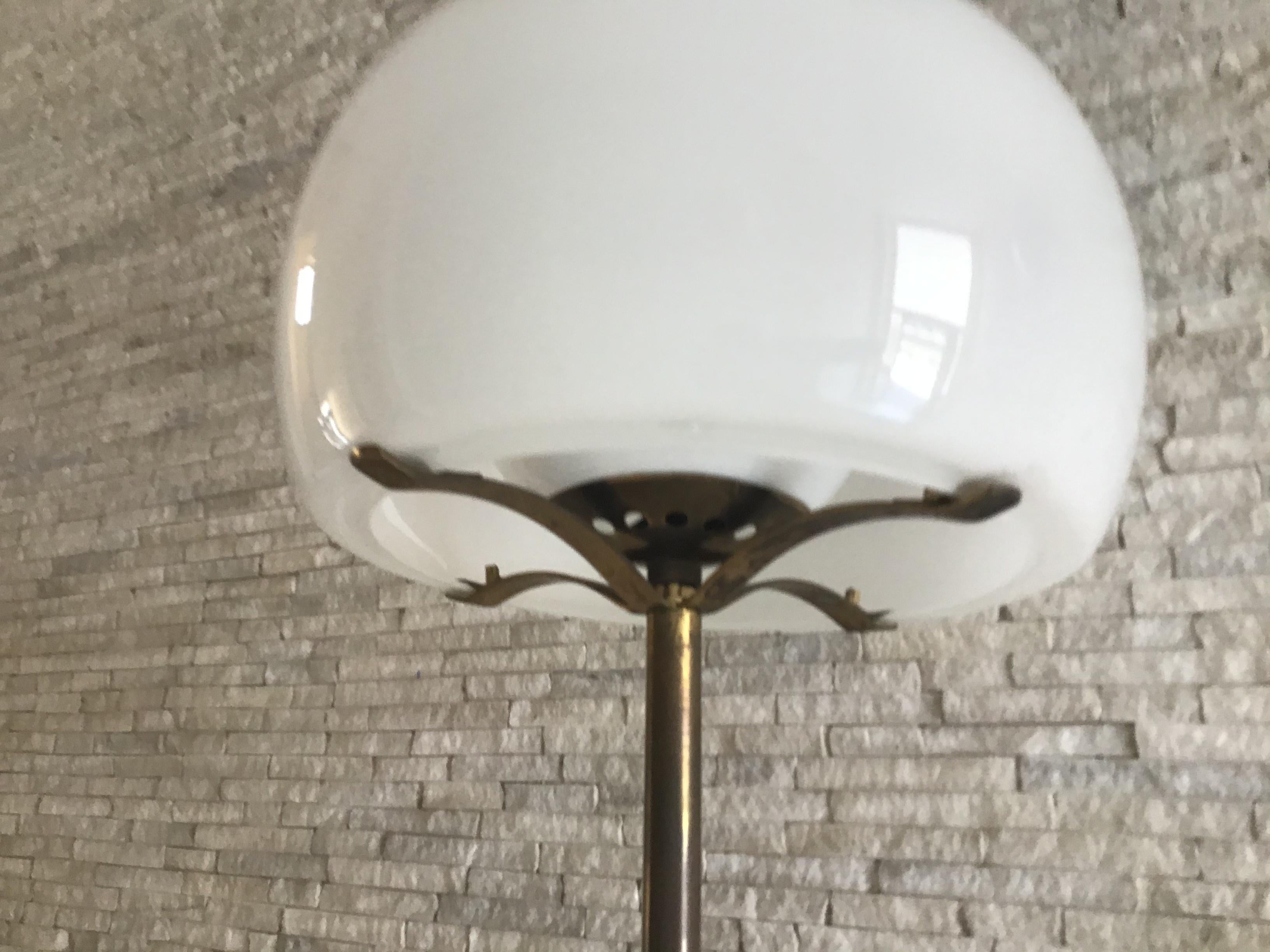 Vico Magistretti #Floor Lamp Brass Glass, 1960, Italy  For Sale 5