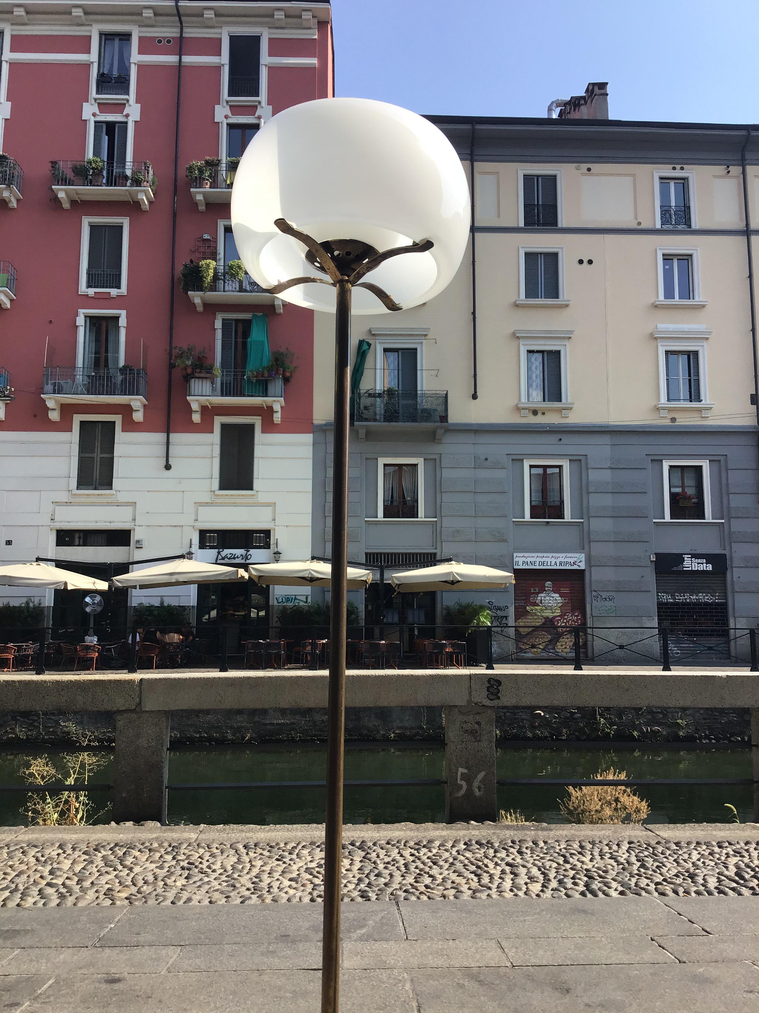 Vico Magistretti #Floor Lamp Brass Glass, 1960, Italy For Sale 10