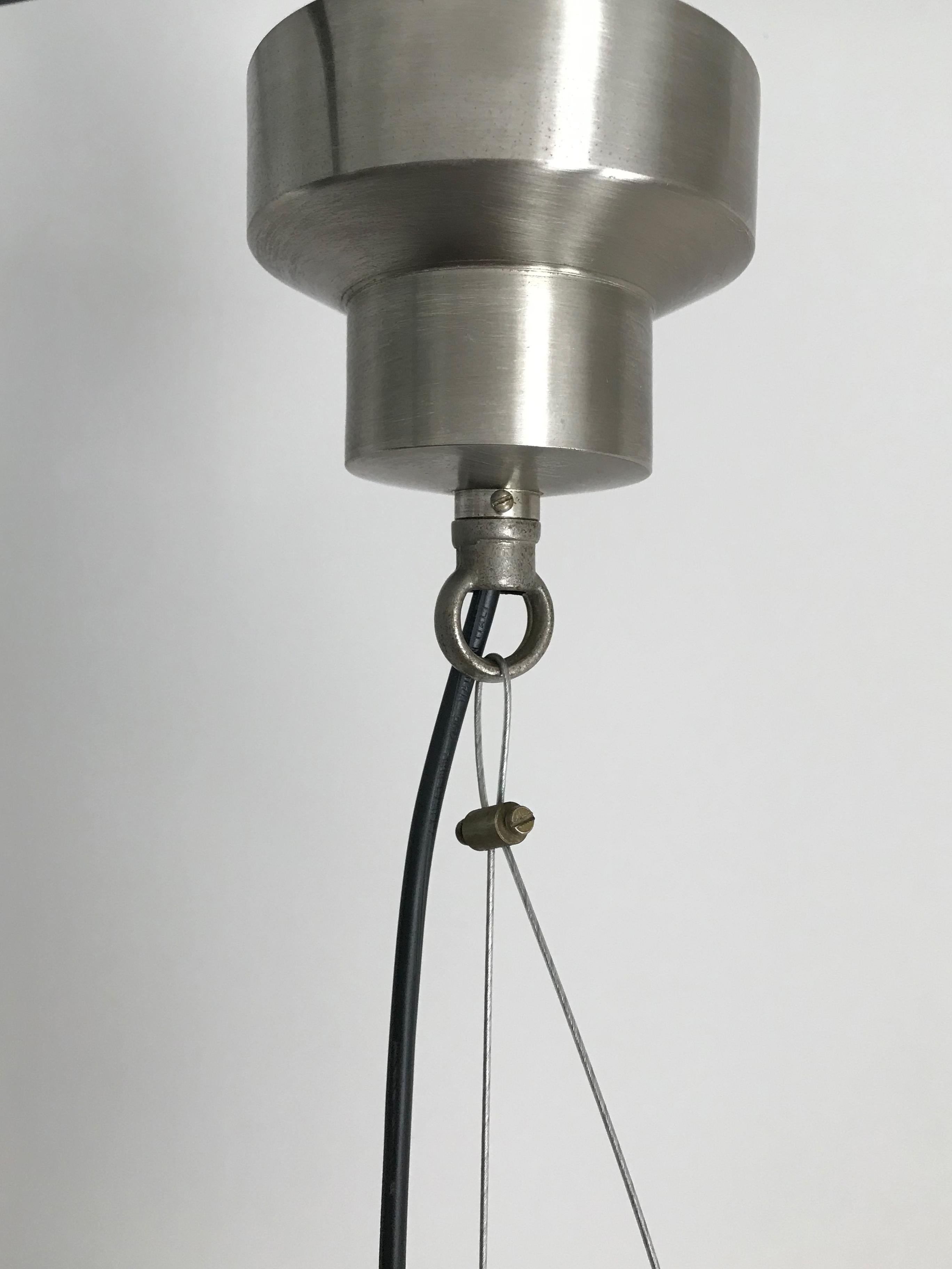 Vico Magistretti for Artemide Italian Glass Pendant Lamp Model Omega, 1960 1