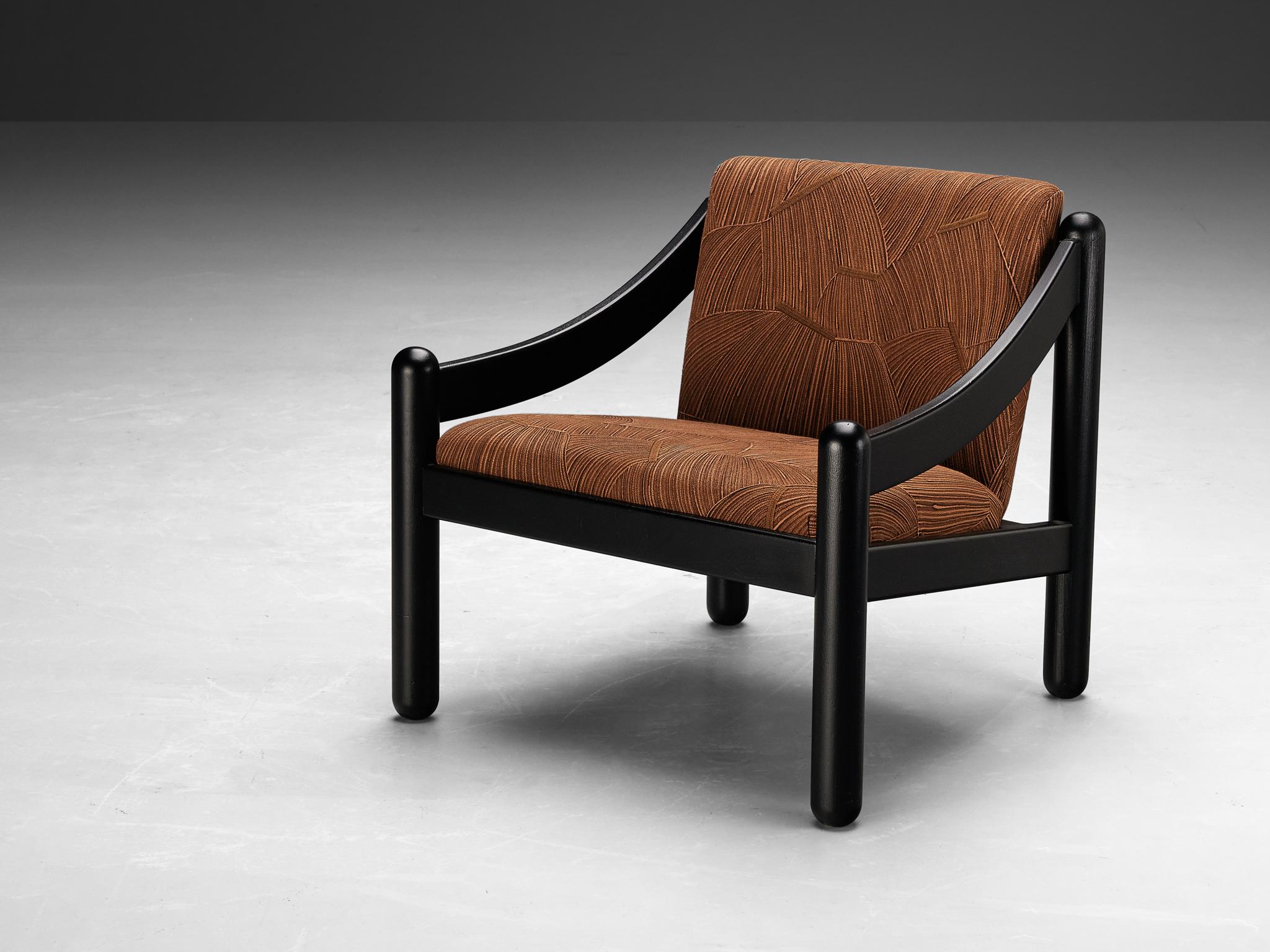 Vico Magistretti for Cassina ‘Carimate’ Lounge Chair In Good Condition For Sale In Waalwijk, NL