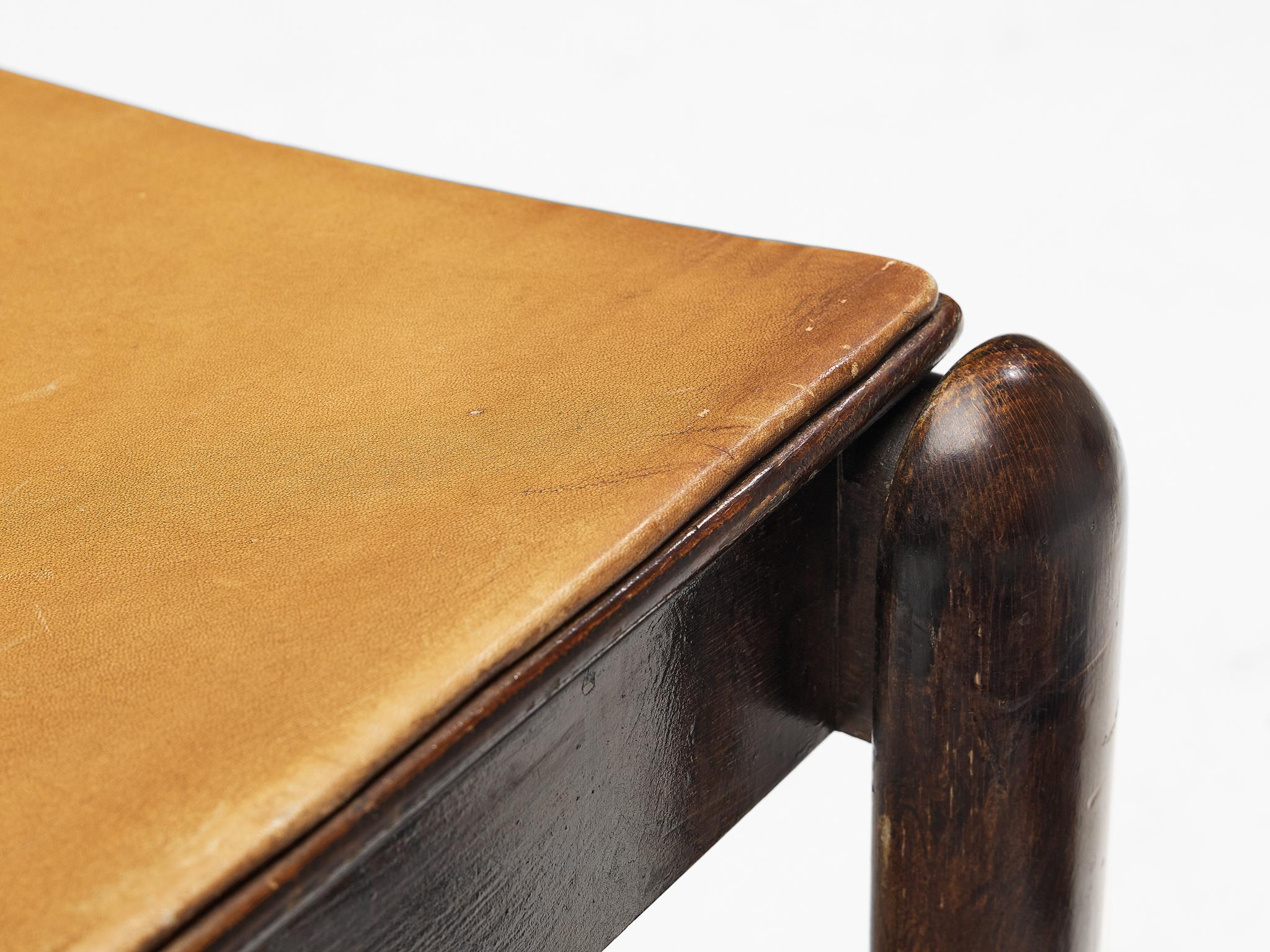 Vico Magistretti for Cassina Chairs with Cognac Leather 7