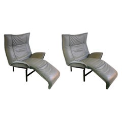 Vico Magistretti pour Cassina Italia Chaises longues modernes de véranda