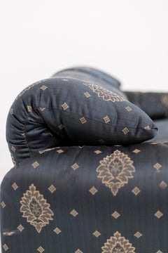 Vico Magistretti para Cassina Sofá "Maralunga" en tela azul