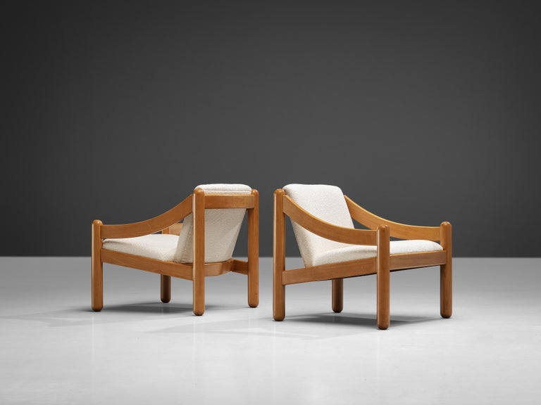 Vico Magistretti for Cassina Pair of ‘Carimate’ Lounge Chairs For Sale 1