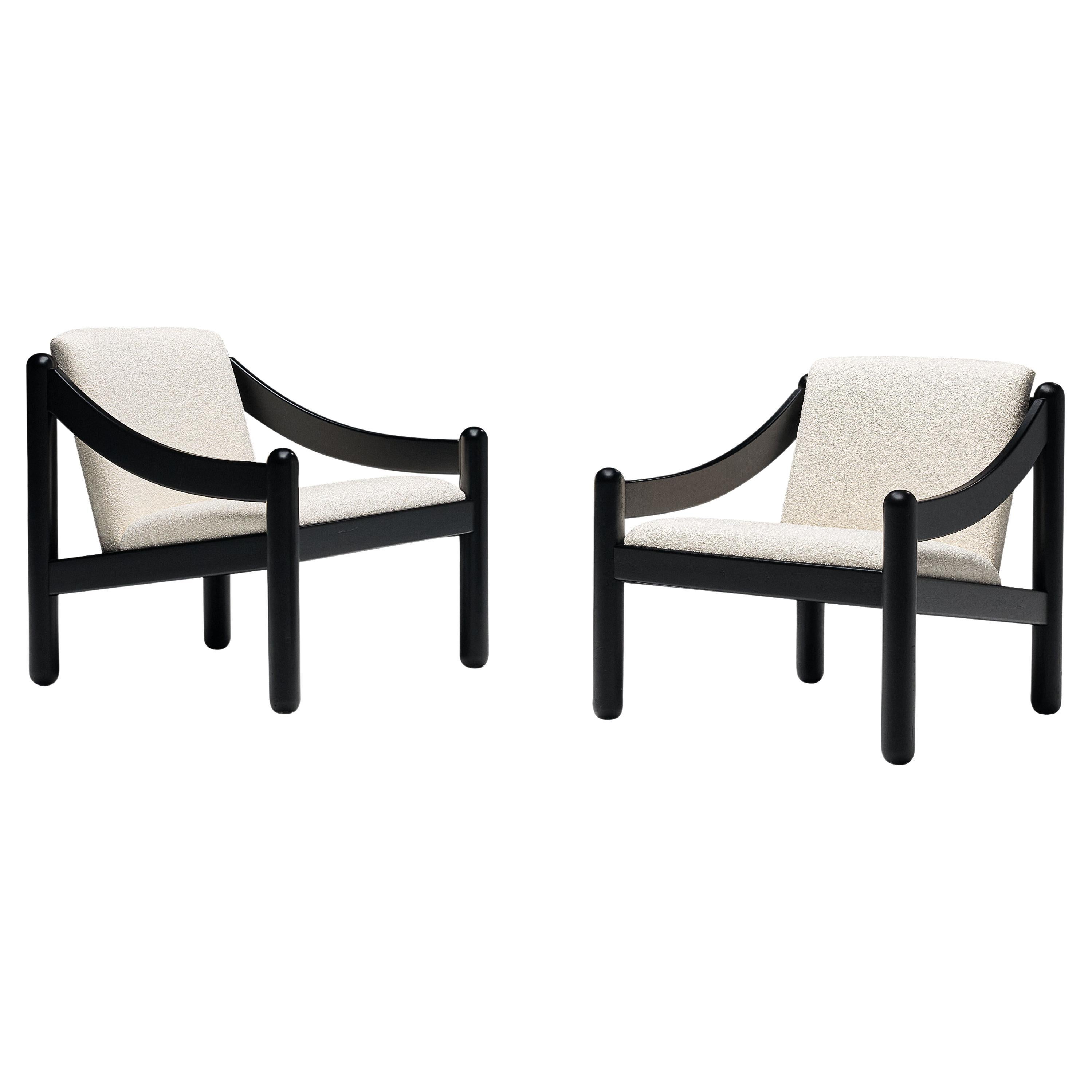 Vico Magistretti for Cassina Pair of ‘Carimate’ Lounge Chairs