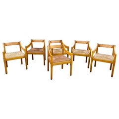Vico Magistretti for Cassina - Ensemble de 6 fauteuils "Carimate"