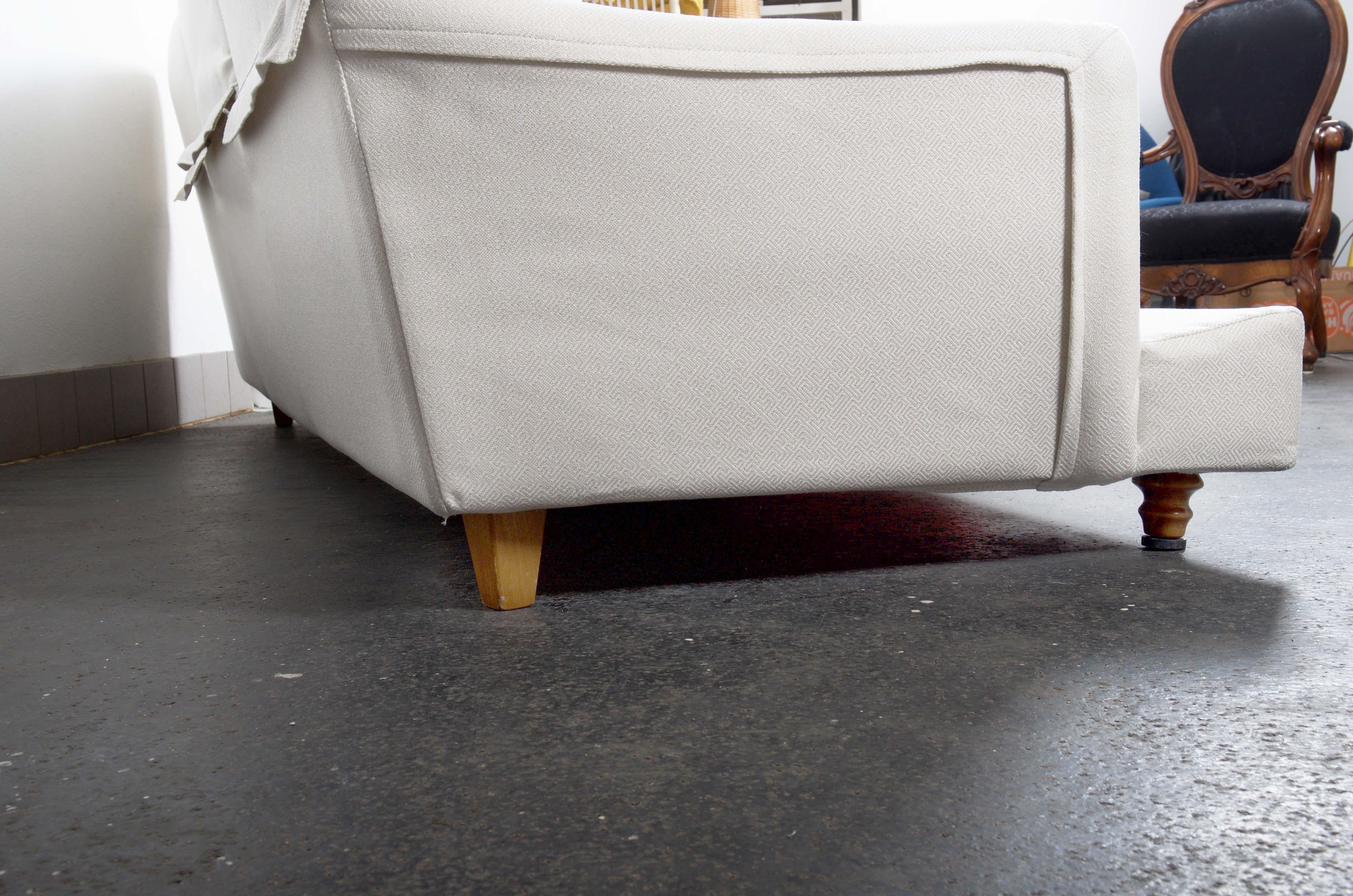 Upholstery Vico Magistretti for Depadova Three-Seat Sofa Model Raffles For Sale