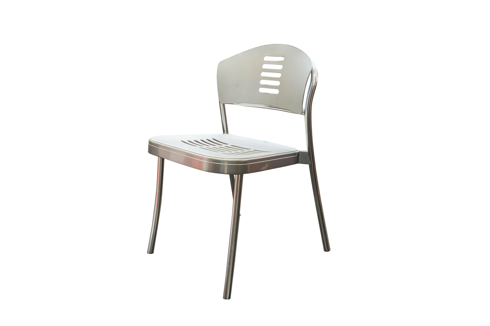 Mid-Century Modern Vico Magistretti for Kartell, Set of Four Chairs, Italy, circa 1990