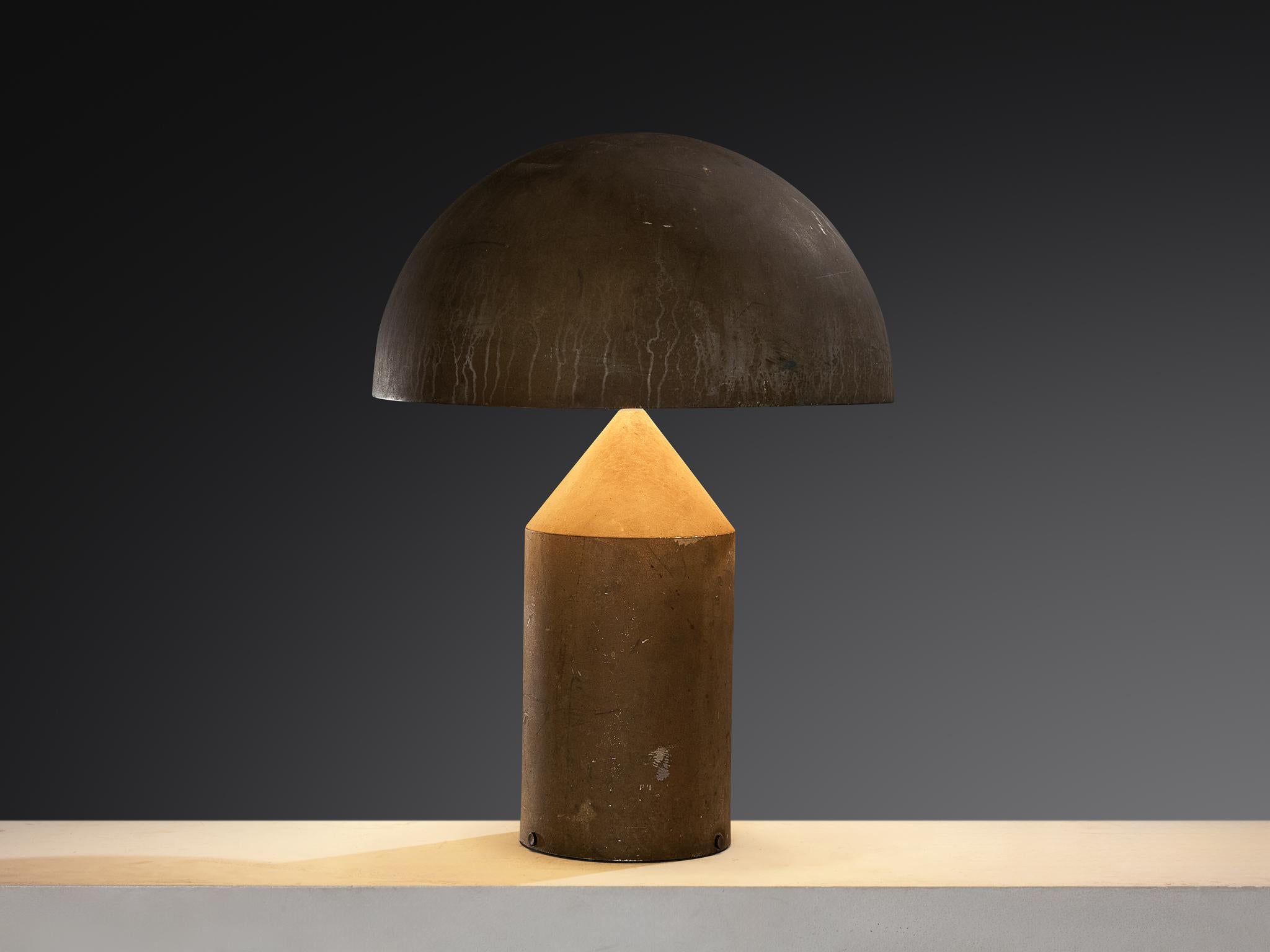 Vico Magistretti pour O-Luce 'Atollo' Première édition '233' Lampe de table Bon état - En vente à Waalwijk, NL