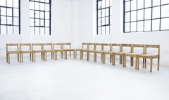 Vico Magistretti 'Carimate' dining chairs produced by Mario Luigi Comi 1960s