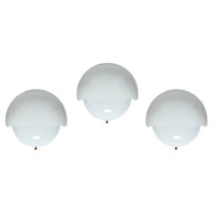 Vico Magistretti Grande Mania Sconce, Murano Glass, Brass, 1960s Italy