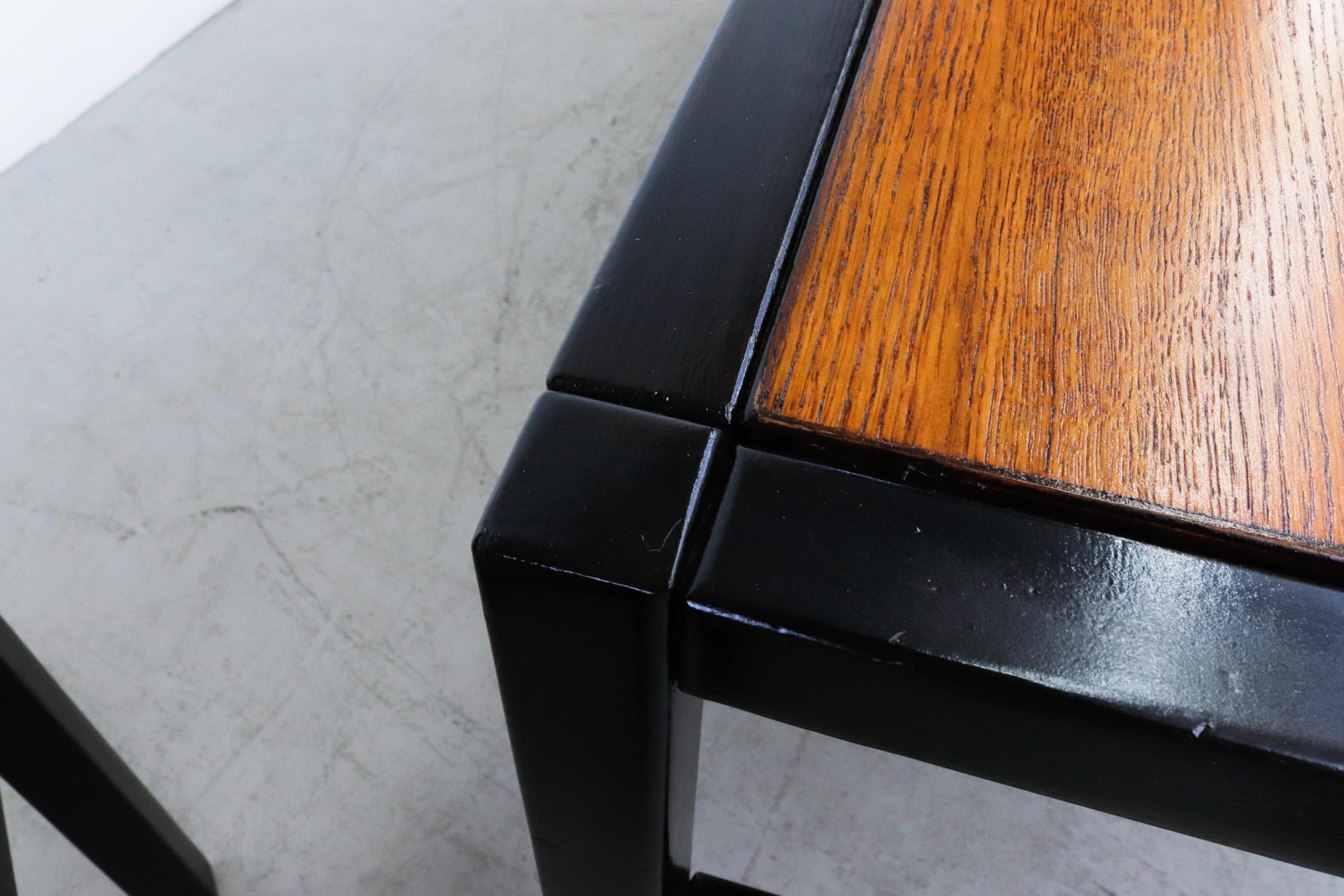 Vico Magistretti Inspired Modernist Two Tone Dining Set 2