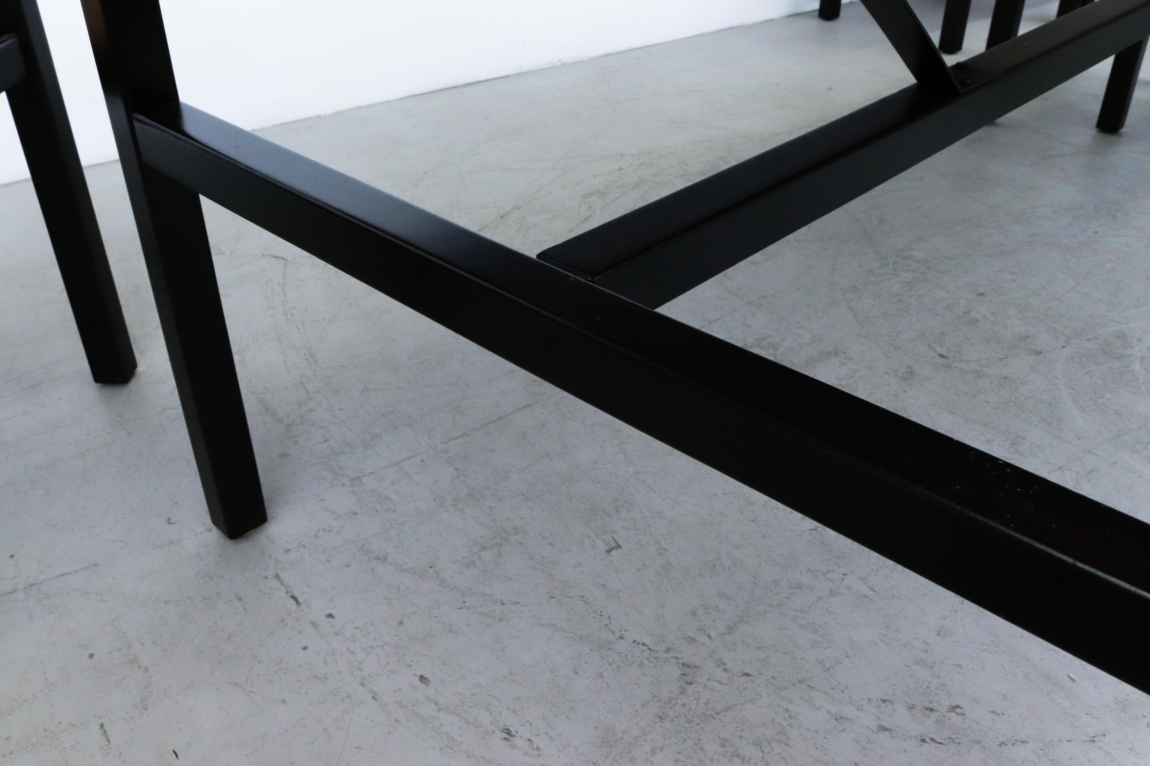 Vico Magistretti Inspired Modernist Two Tone Dining Set 5