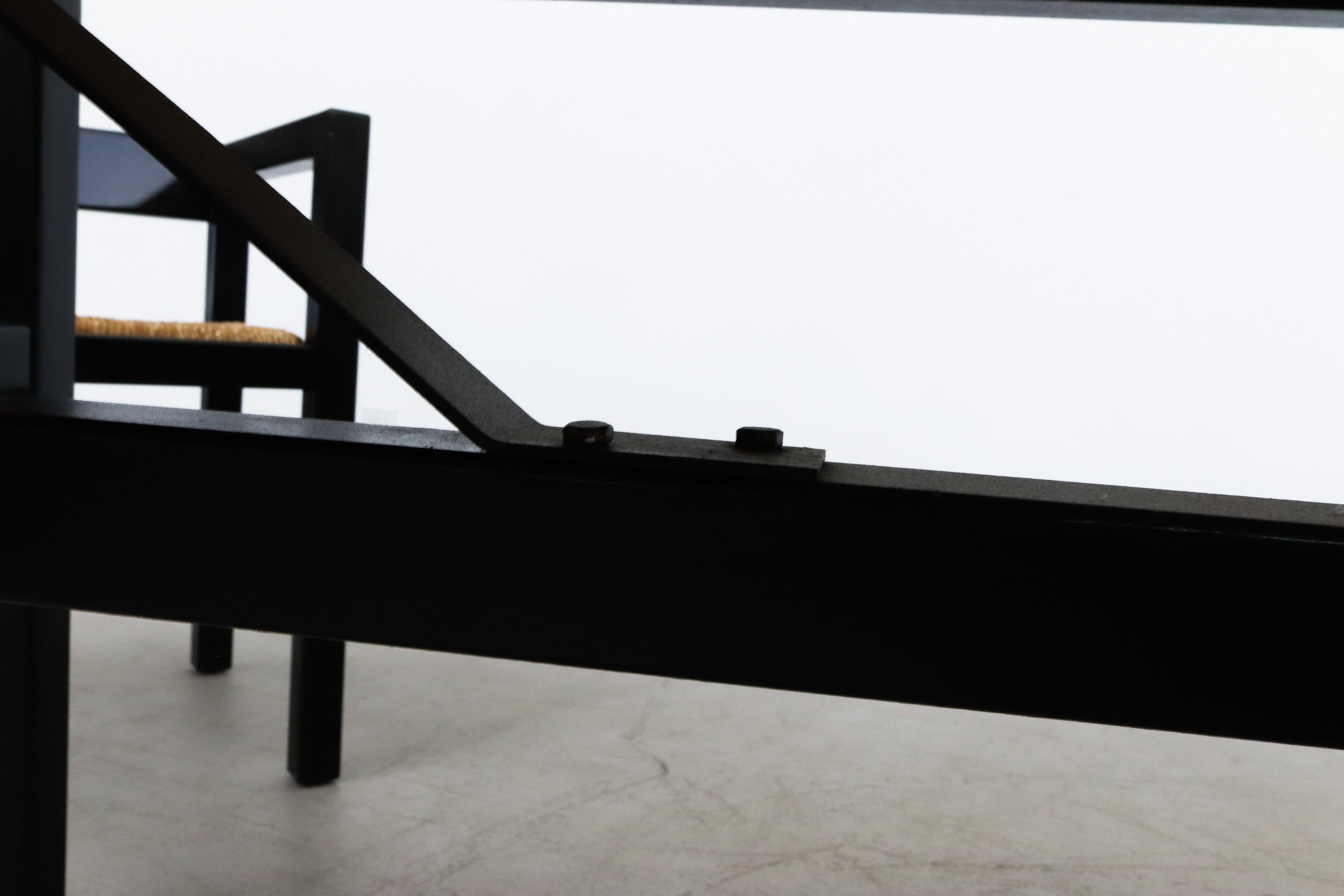 Vico Magistretti Inspired Modernist Two Tone Dining Set 6