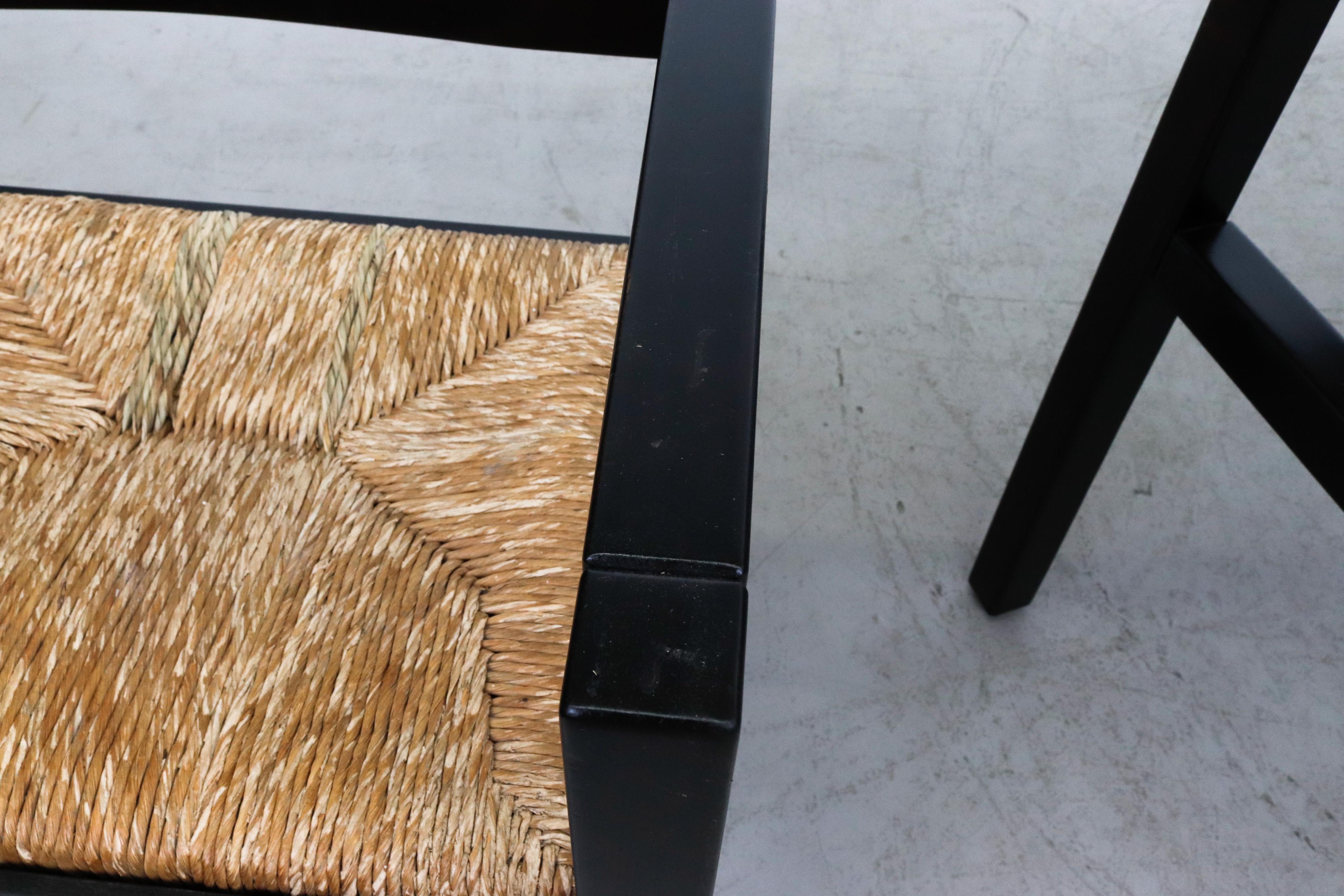 Vico Magistretti Inspired Modernist Two Tone Dining Set 10