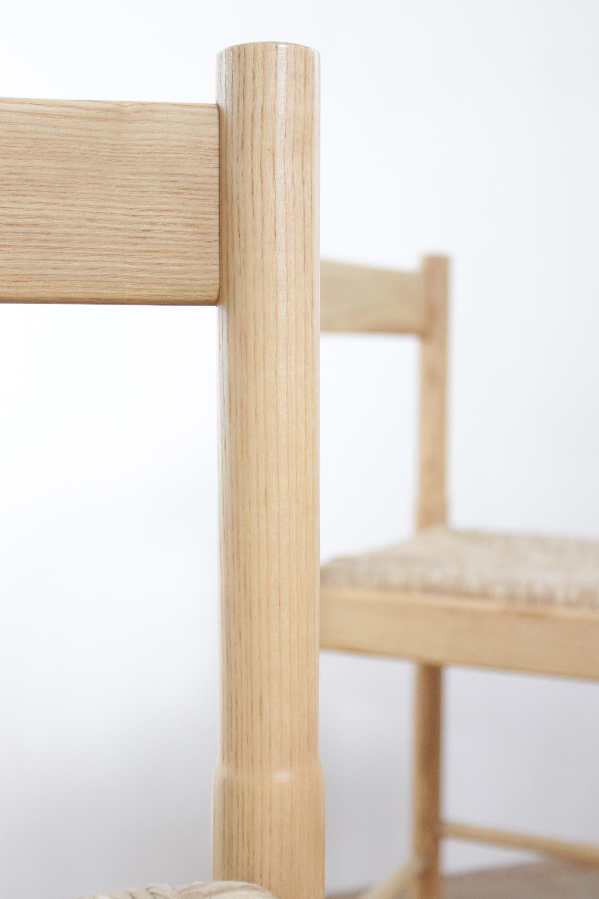 Vico Magistretti Italian Ash Wood and Rush Barstools - Vintage 1960s Design In Good Condition In Boven Leeuwen, NL