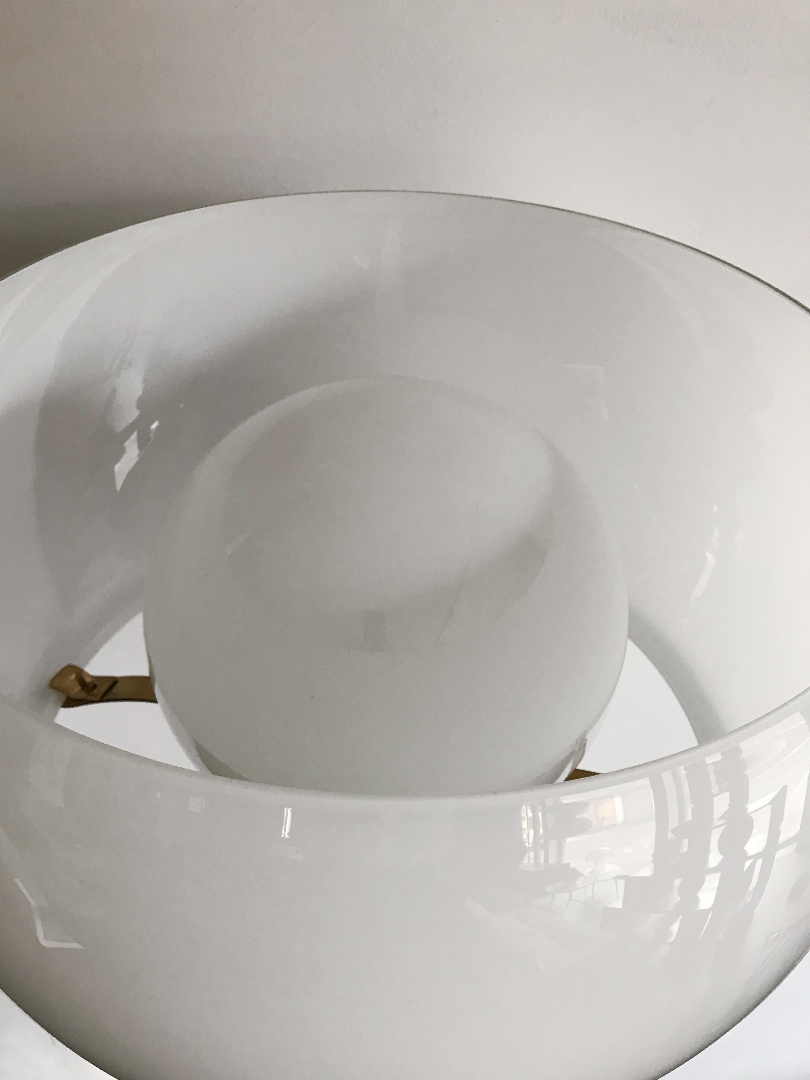 Vico Magistretti Italian Clitunnio Brass Glass Floor Lamp for Artemide, 1960s For Sale 2