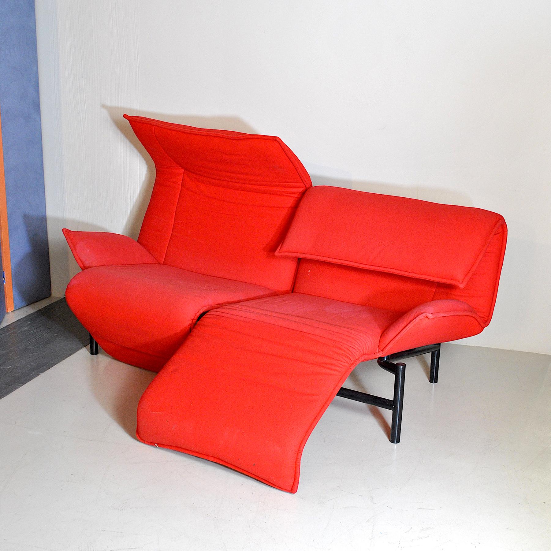 Metal Vico Magistretti Italian Midcentury Sofa from 1980s For Sale