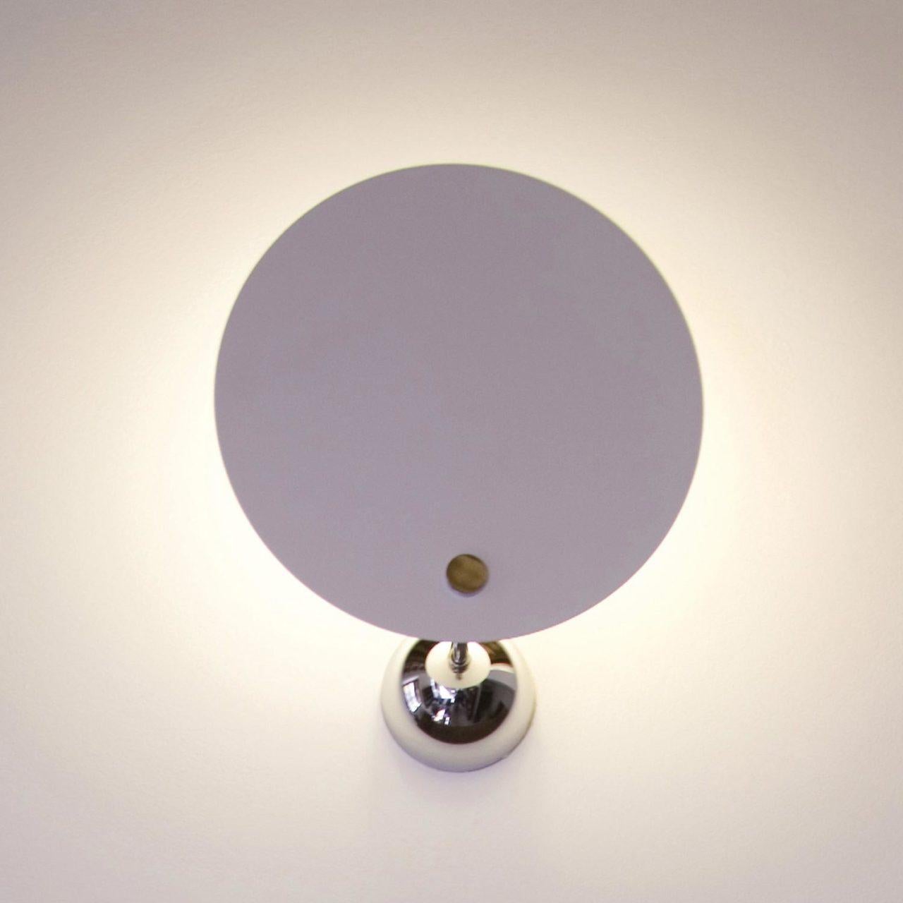 Mid-Century Modern Vico Magistretti 'Kuta' Wall Lamp for Nemo in White For Sale