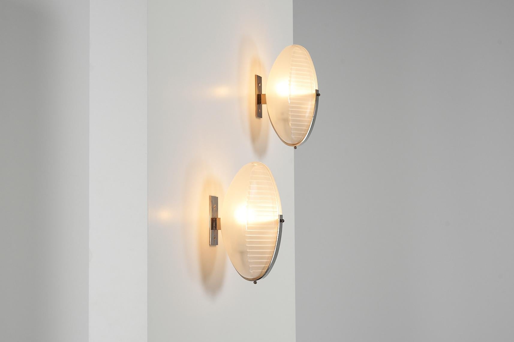 Italian Vico Magistretti Lambda Wall Lamps Artemide 1961