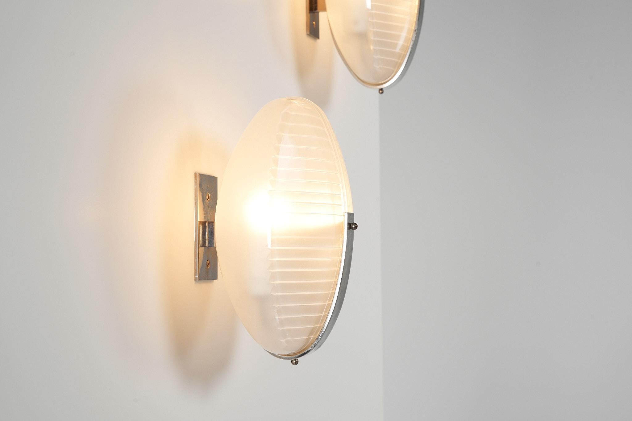 Plated Vico Magistretti Lambda Wall Lamps Artemide 1961