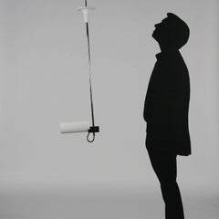 Vico Magistretti Lamp Enameled Aluminum Chromed Metal, 1970s-1980s