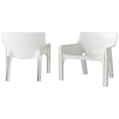 Vico Magistretti Lounge Chairs for Artemide