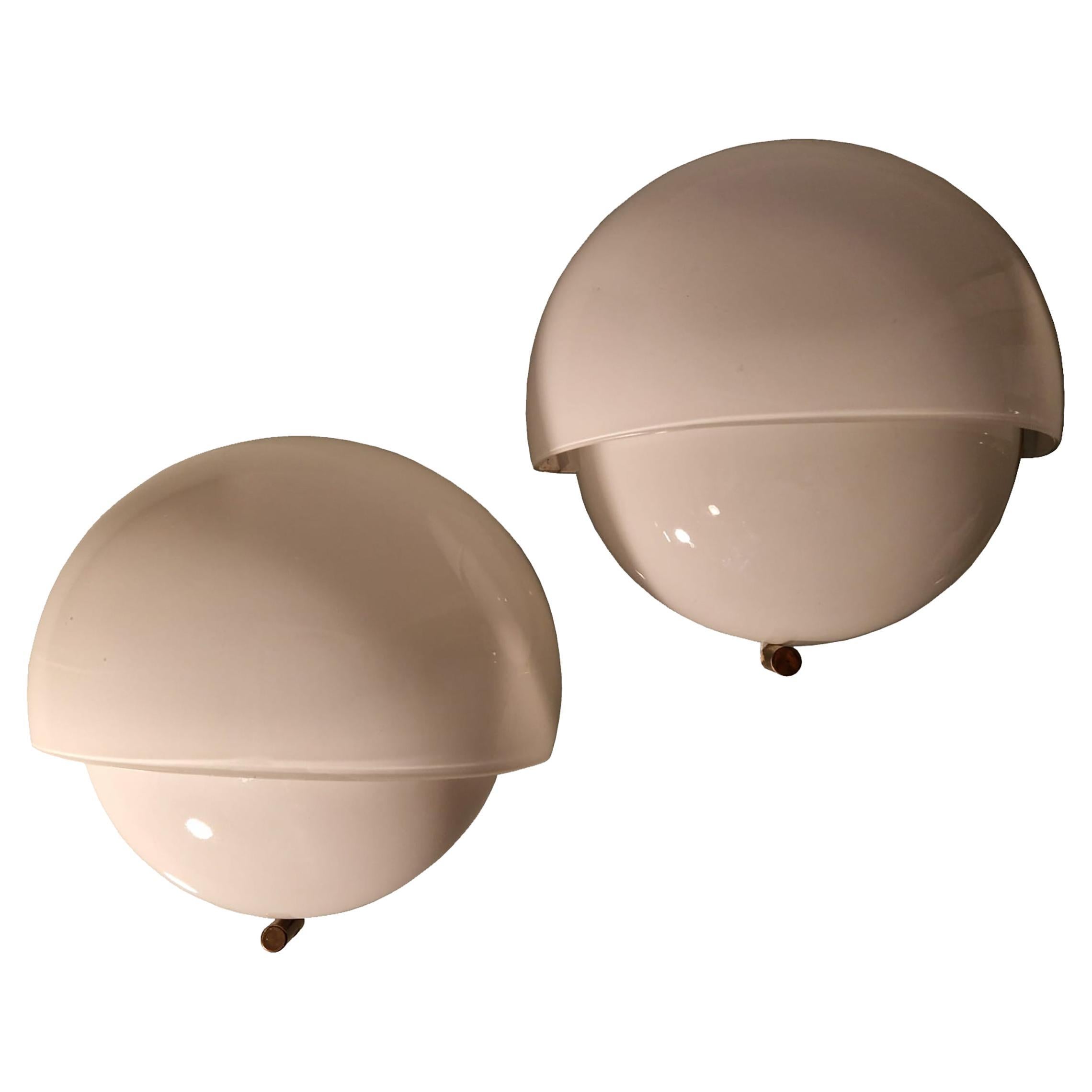 Vico Magistretti, Mania, Ein Paar Wandapplikationen, Artemide, 1964