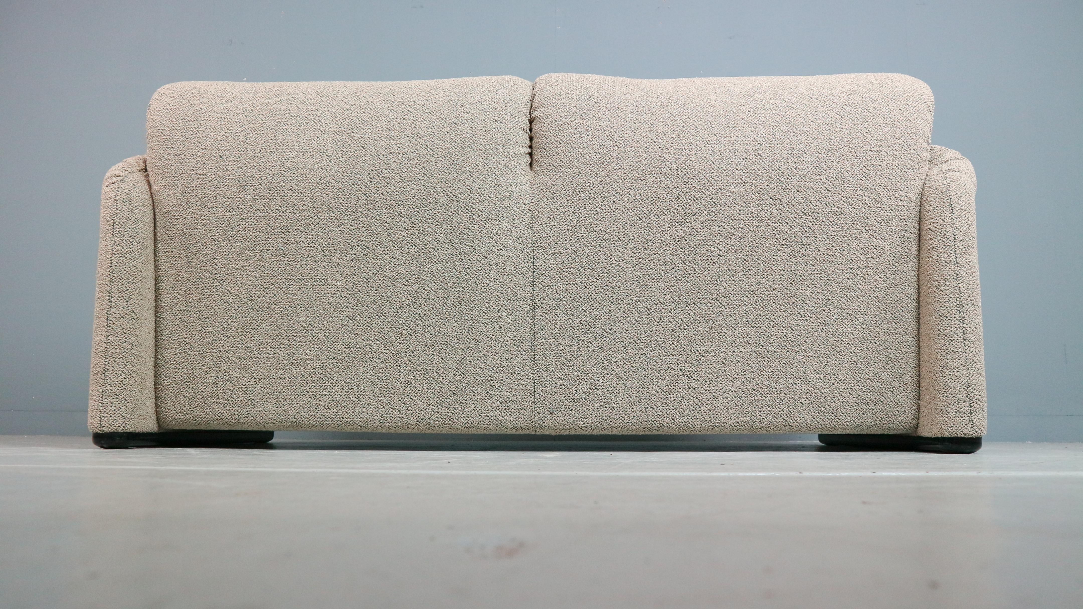 Vico Magistretti „Maralunga“ 2-Sitzer-Sofa mit Neupolsterung für Cassina im Angebot 6