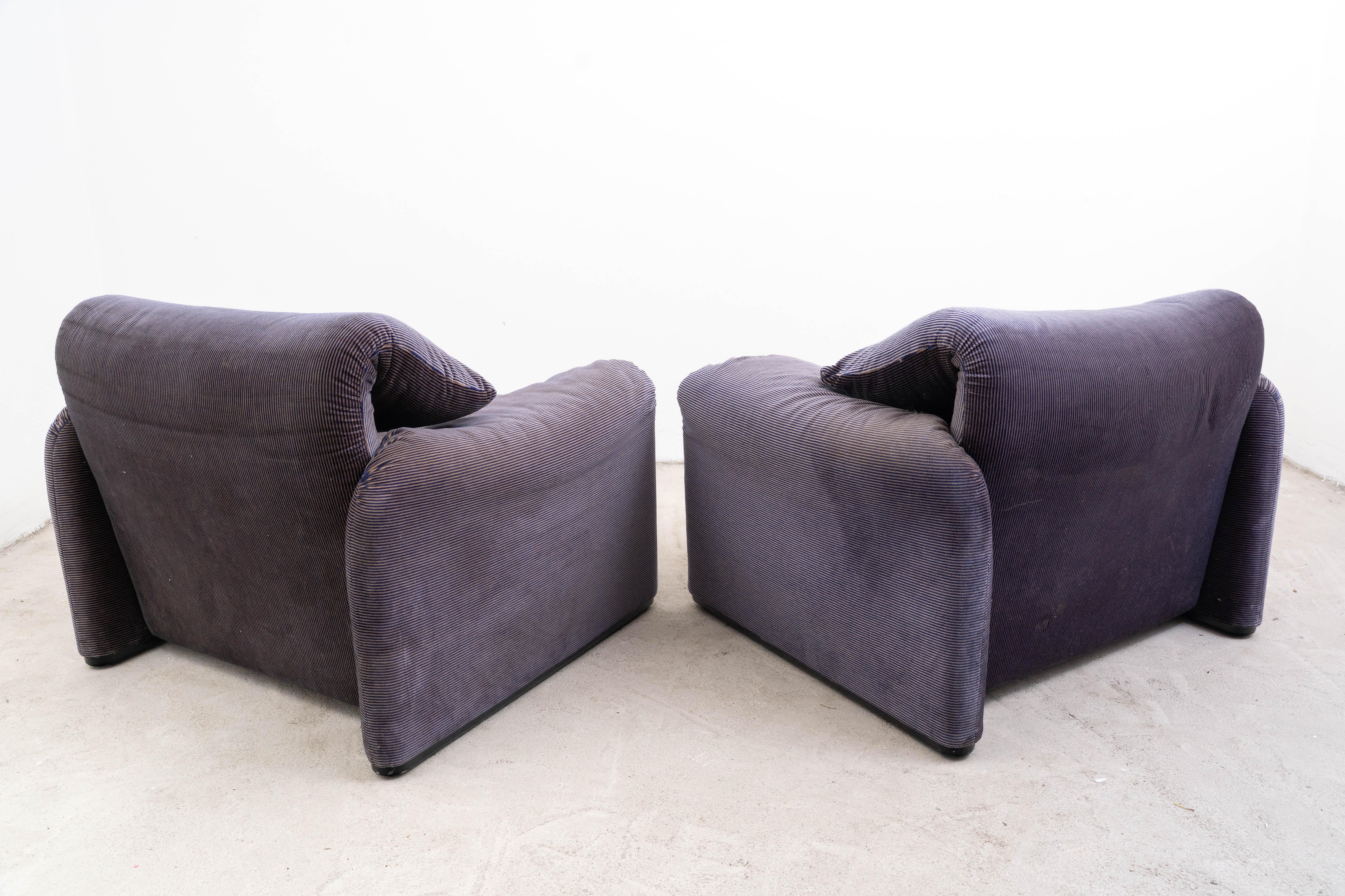 Fine XX secolo Vico Magistretti - Poltrone Maralunga - Cassina in vendita