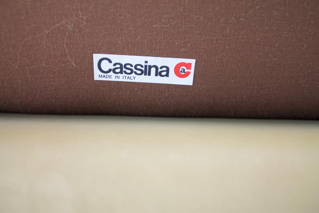 Vico Magistretti Maralunga Leather Sofa by Cassina Italy, 1973 7