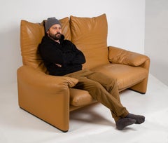 Vico Magistretti Maralunga pour Cassina en cuir