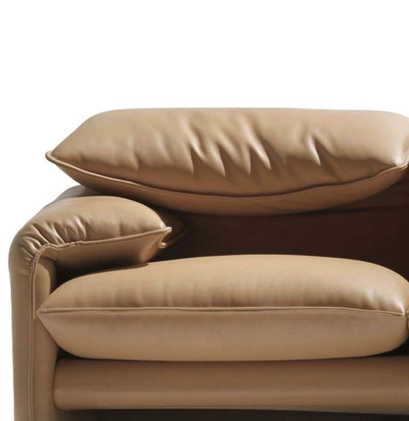 Mid-Century Modern Vico Magistretti Maralunga Canapé trois places pour Cassina en vente