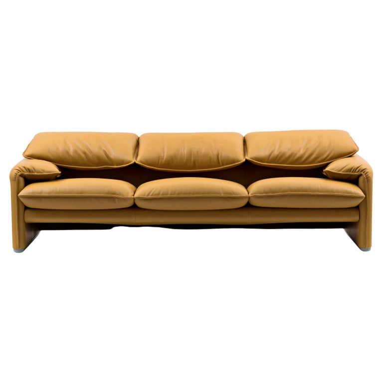 Vico Magistretti Maralunga Three Seater Sofa For Cassina For