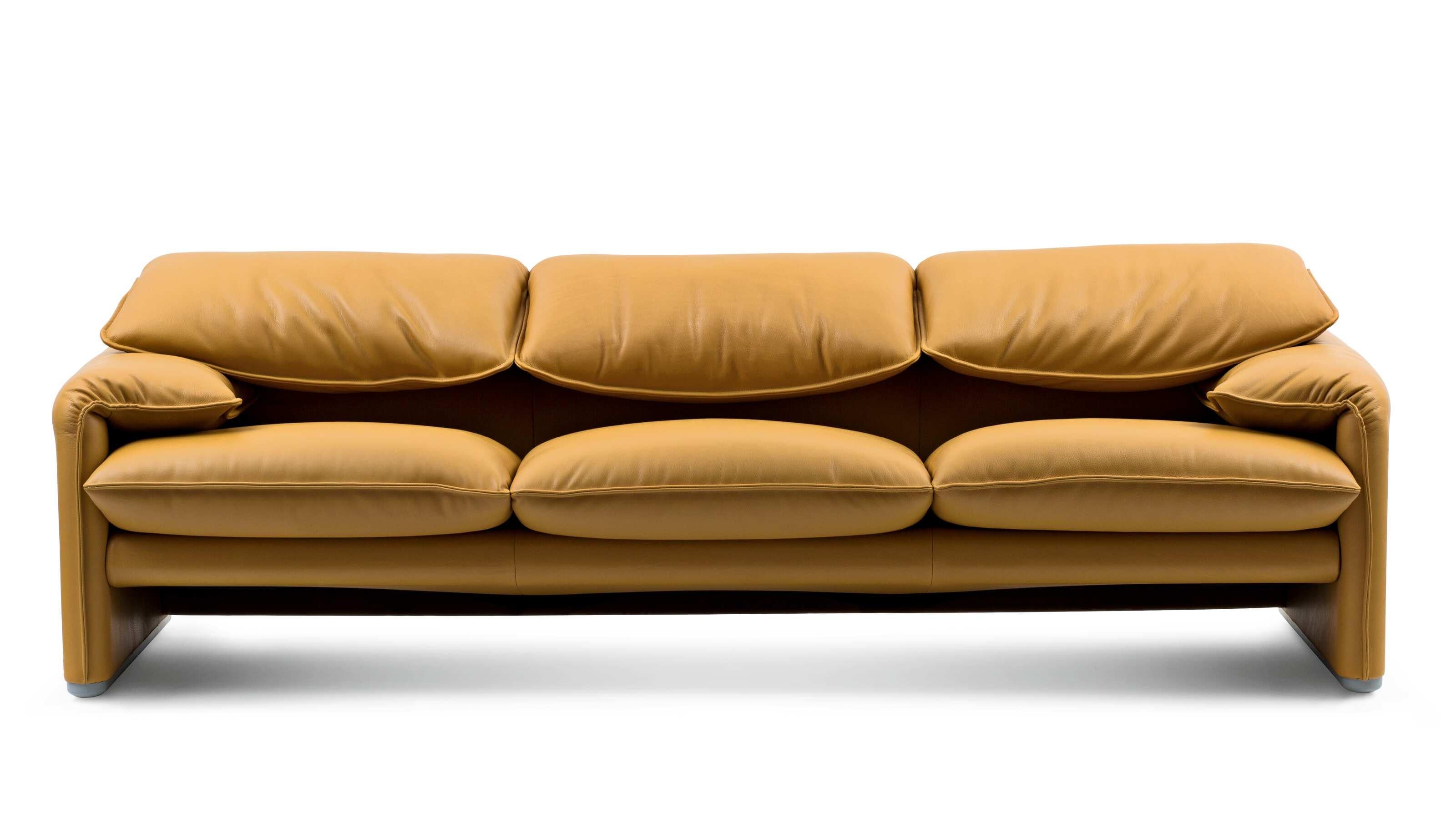 Vico Magistretti Maralunga Zweisitziges Sofa für Cassina im Angebot 3