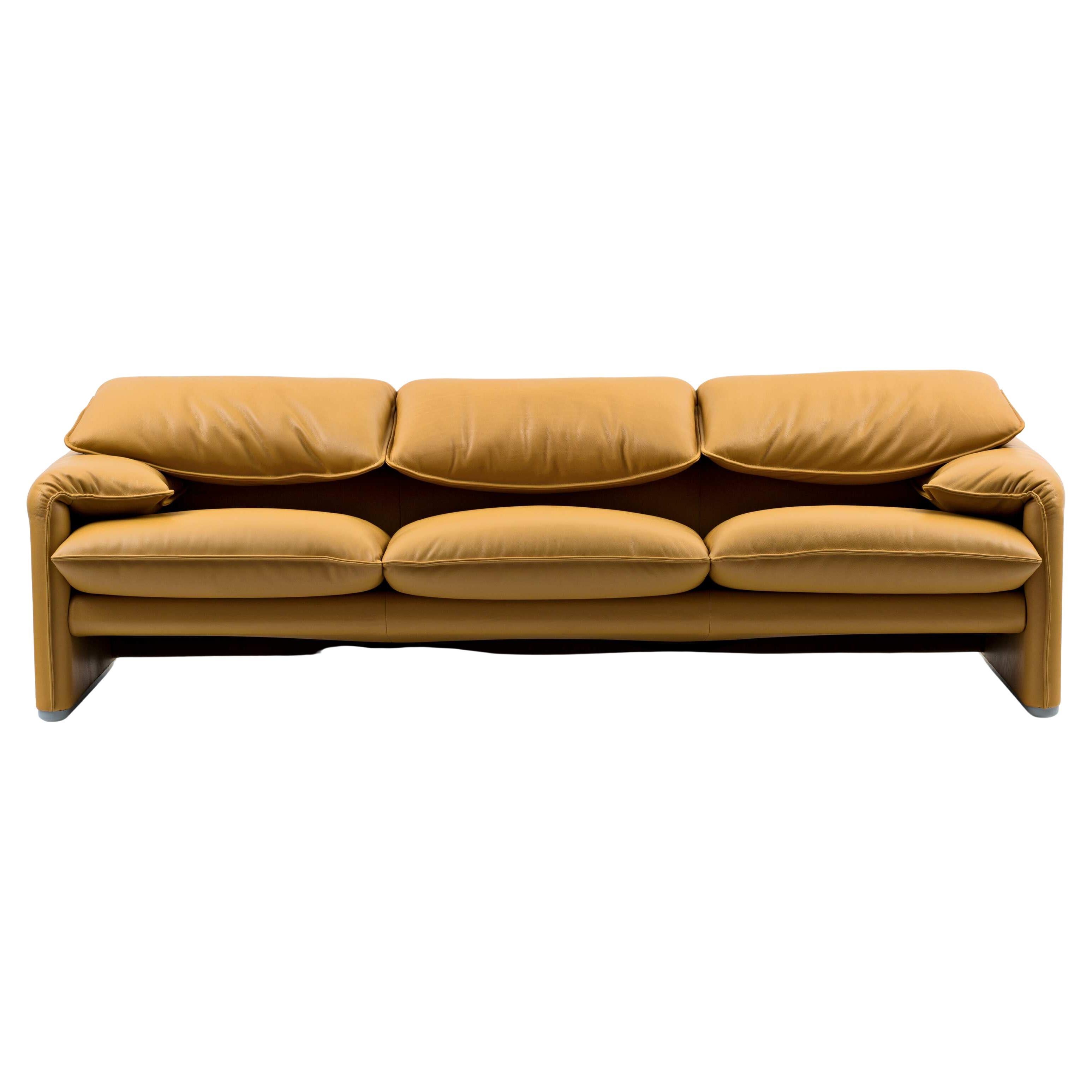 Vico Magistretti Maralunga Zweisitziges Sofa für Cassina im Angebot 2