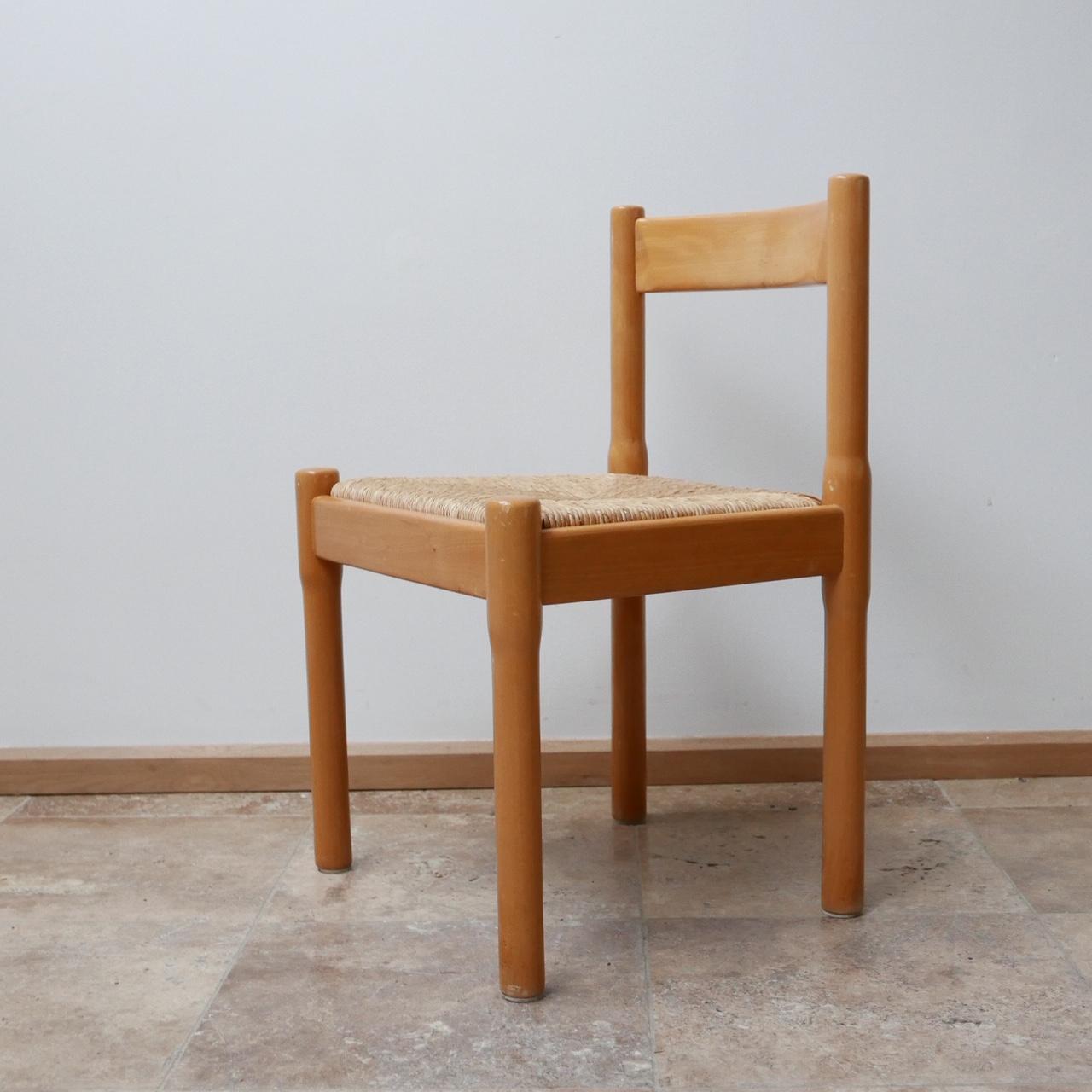Vico Magistretti Midcentury Italian Carimate Dining Chairs '4' 1