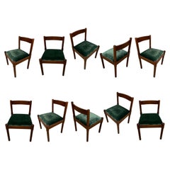 Vico Magistretti Midcentury “Carimate” Dining Chair for Cassina, 1963, Set of 10