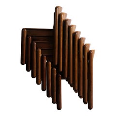 Chaises de salle à manger « Modèle 122 » de Vico Magistretti pour Cassina, en noyer, 1968, lot de 8