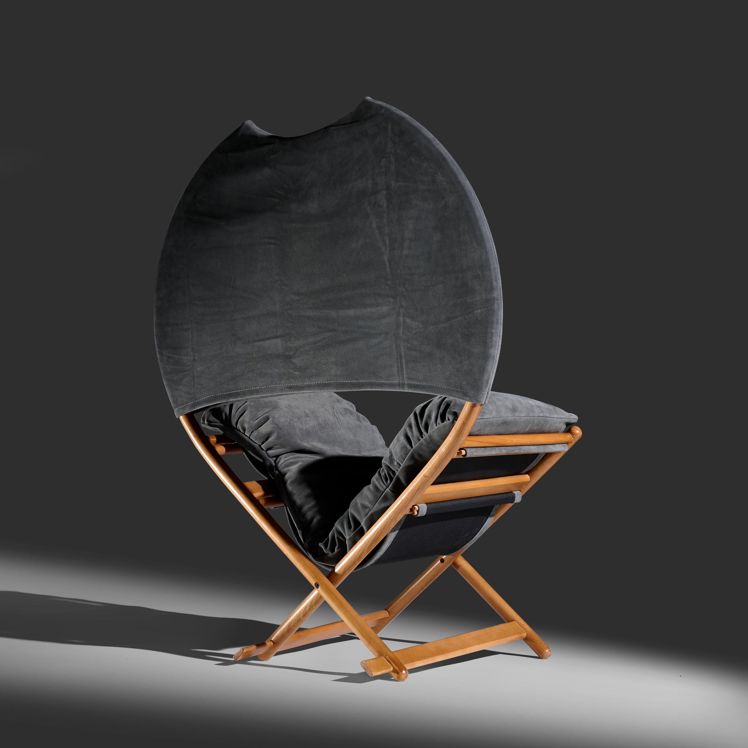 Faltbarer Loungesessel von Vico Magistretti, Modell Regina D' Africa, für Alias, Italien (20. Jahrhundert) im Angebot