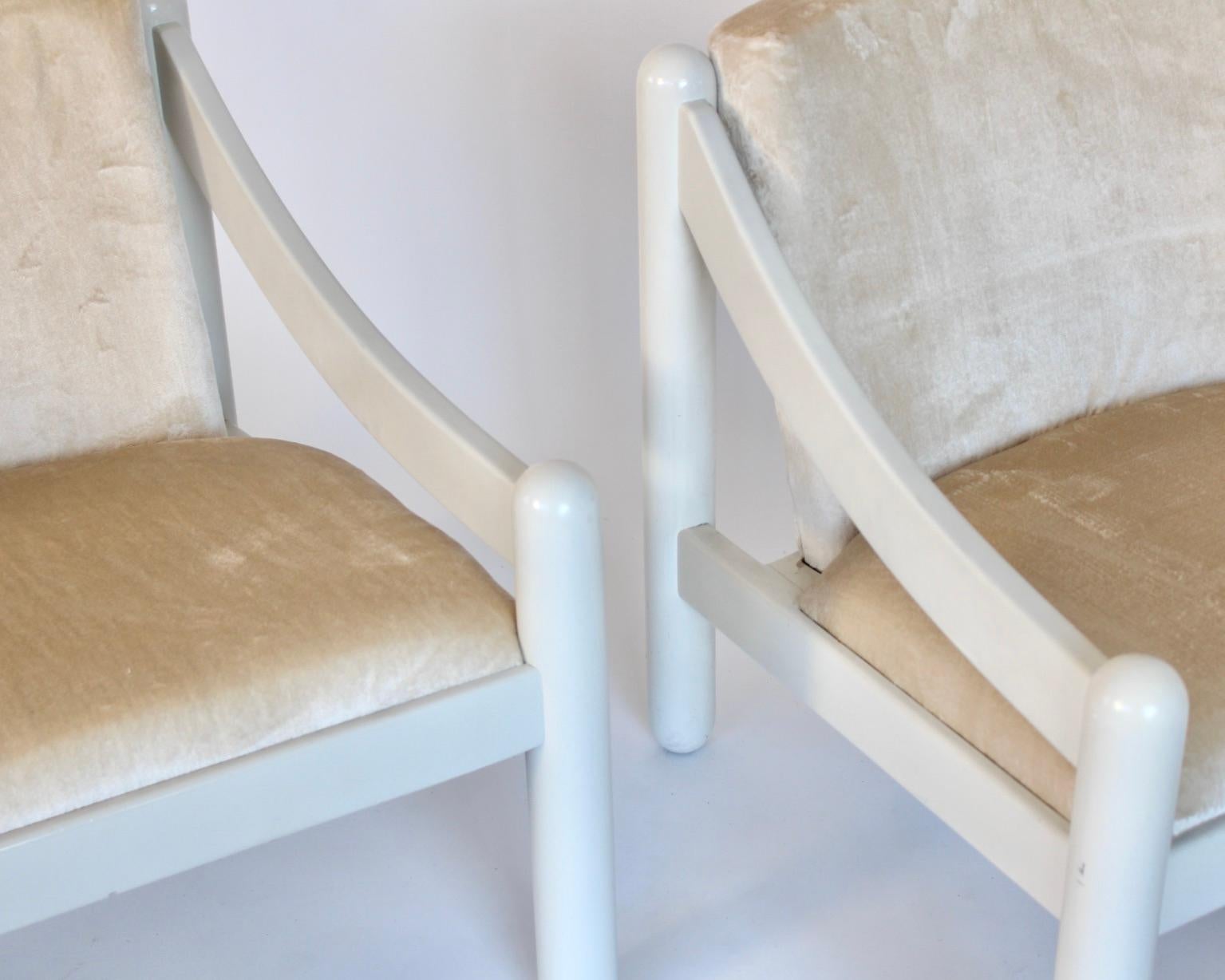 Vico Magistretti paire de chaises longues Carimate pour Cassina en vente 9