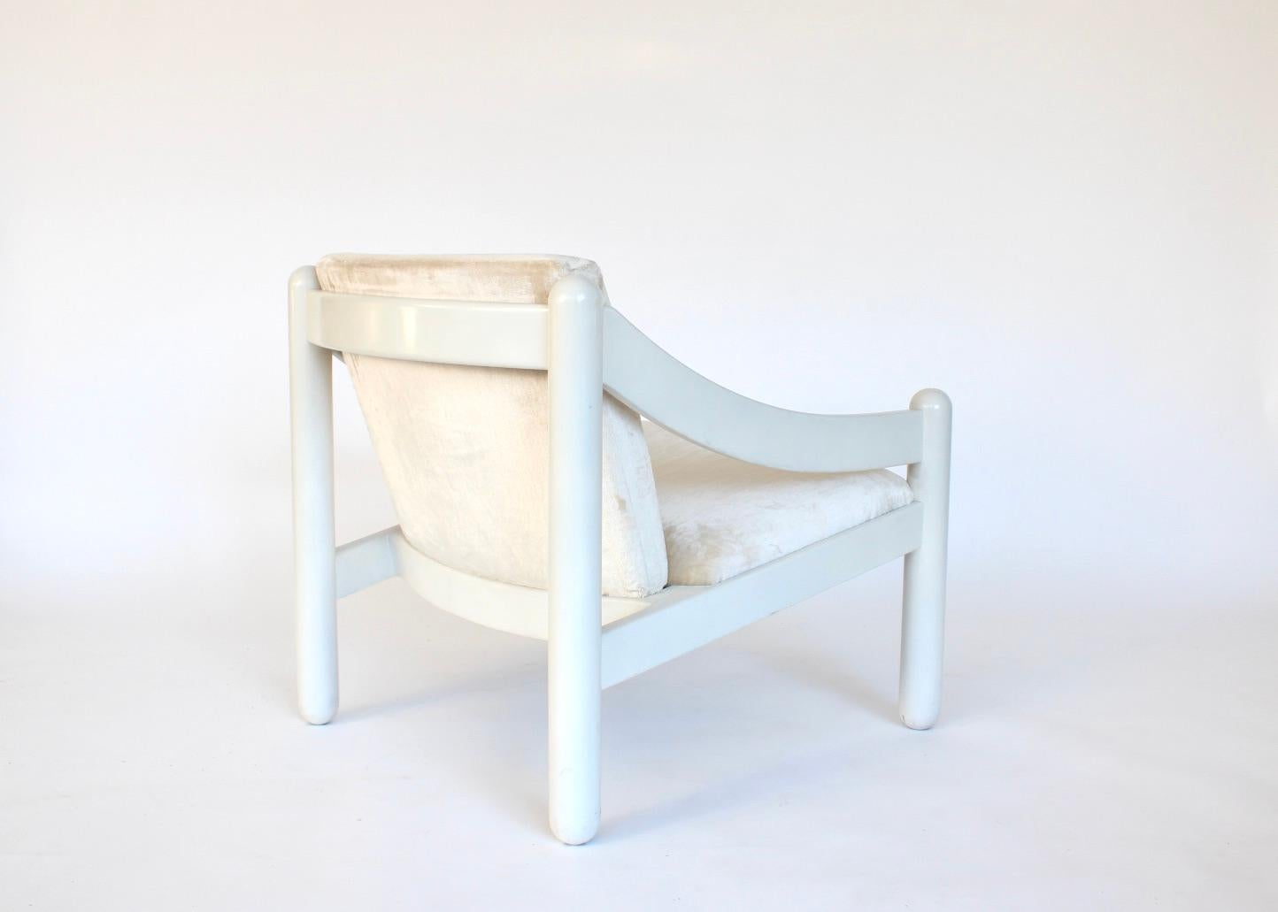 Vico Magistretti paire de chaises longues Carimate pour Cassina Bon état - En vente à Chicago, IL